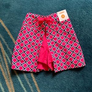 Gymboree Pink & Navy Skirt with Shorts Under ✨